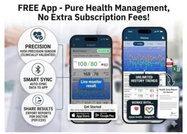 Automatic Bluetooth Blood Pressure Monitor - 17" & 21" XL - photo 3