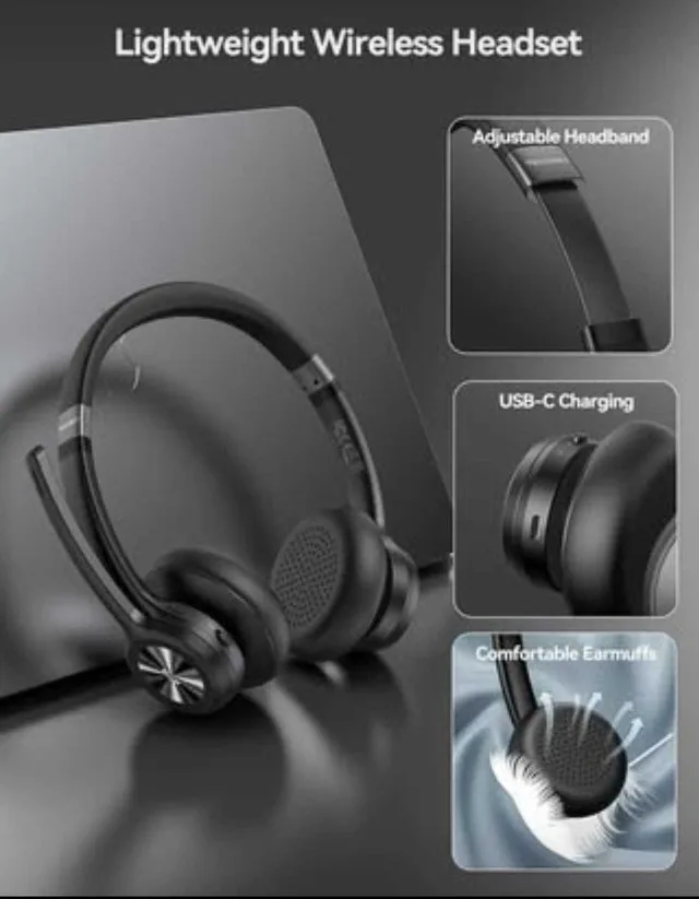 TECKNET Wireless Bluetooth Headset w/ Mic (Pickering) - photo 2