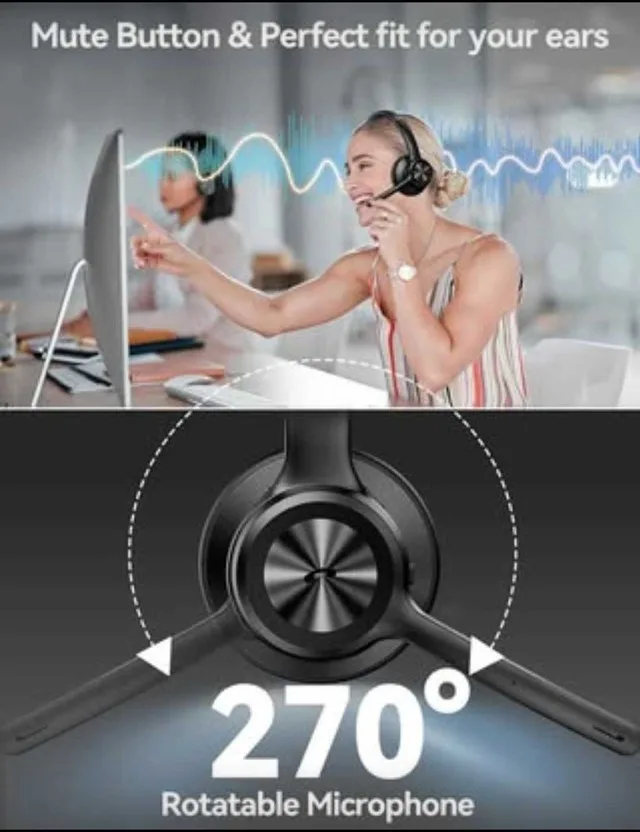 TECKNET Wireless Bluetooth Headset w/ Mic (Pickering) - photo 4