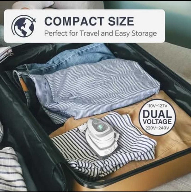 BEAUTURAL Mini Travel Steam Iron for Clothes PICK - photo 3