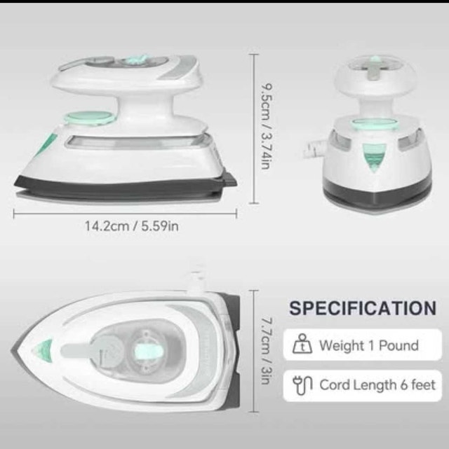 BEAUTURAL Mini Travel Steam Iron for Clothes PICK - photo 4