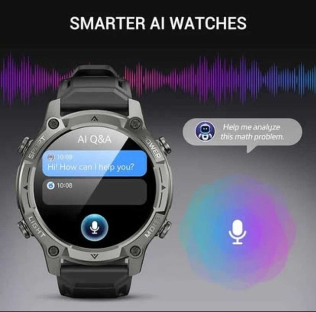 AI Smart Watch with GPS, Offline Maps, Compass, HR PICKERING - photo 4