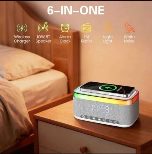 Portable Bluetooth Speaker with 15W Wireless Charging PICKERING - photo 2