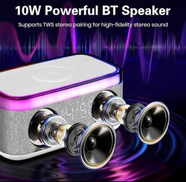 Portable Bluetooth Speaker with 15W Wireless Charging PICKERING - photo 3