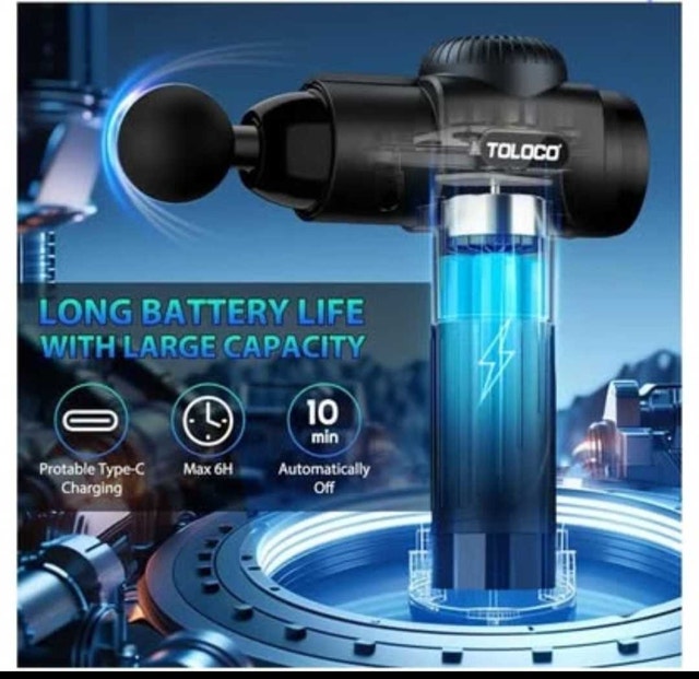 TOLOCO Massage Gun, Deep Tissue Back Massage PICKERING - photo 4