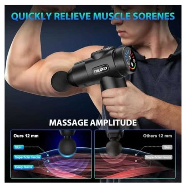 TOLOCO Massage Gun, Deep Tissue Back Massage PICKERING - photo 5