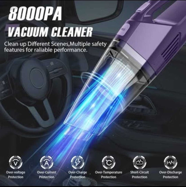 Bossdan Handheld Vacuum Cordless Car 8KPA - photo 3