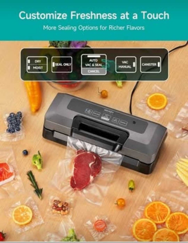 HiCOZY Vacuum Sealer for Food, Powerful Heat Sealer - photo 3