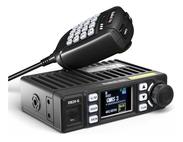 Radioddity DB20-G GMRS Mobile Radio for Car Vehicle, 20W