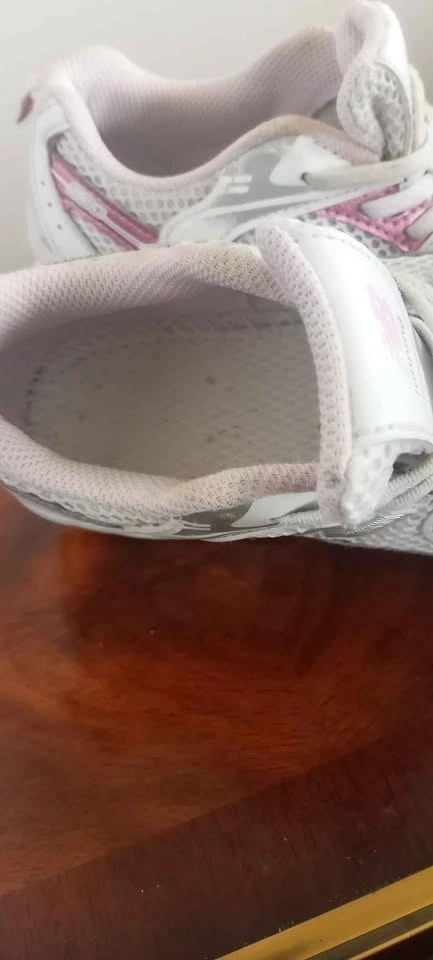New Balance 530 Athletic Shoes White/Pink/Silver Size 1 Girls - photo 4