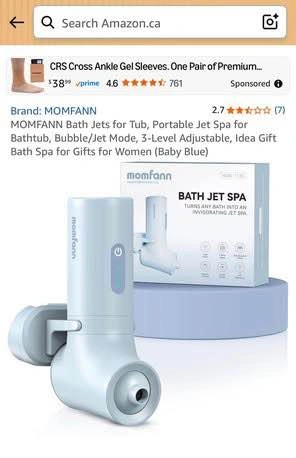 MOMFANN Bath Jets for Tub, Portable Jet Spa, Bubble/Jet Mode (Pi - photo 2