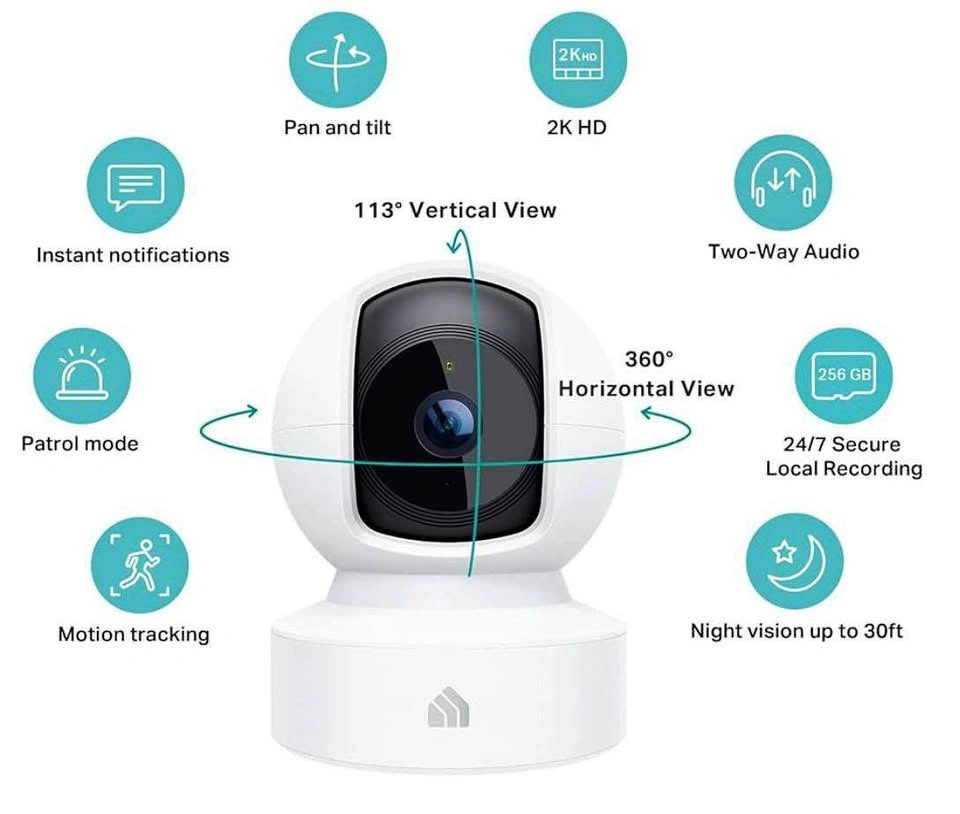Kasa Smart 2K Security Camera for Baby Monitor (Pickering)