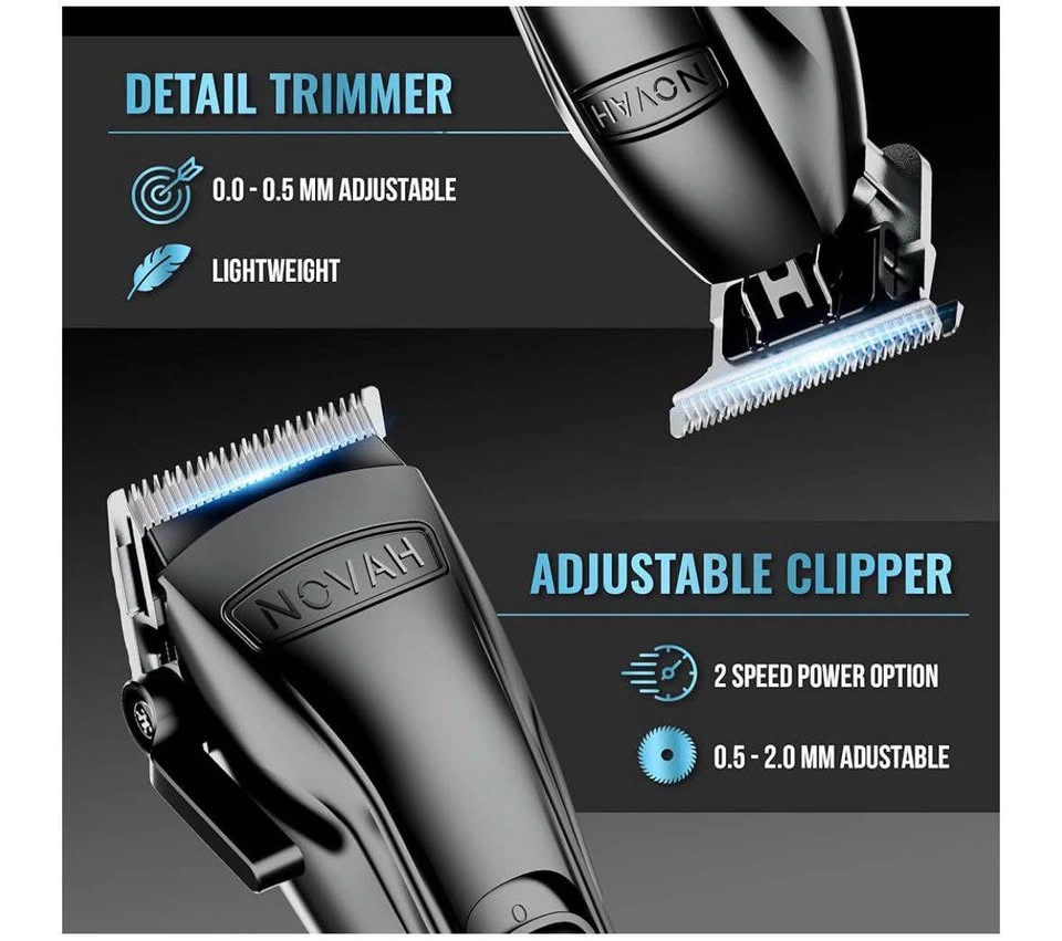 Novah Professional Barber Clippers and Trimmer Set - photo 3