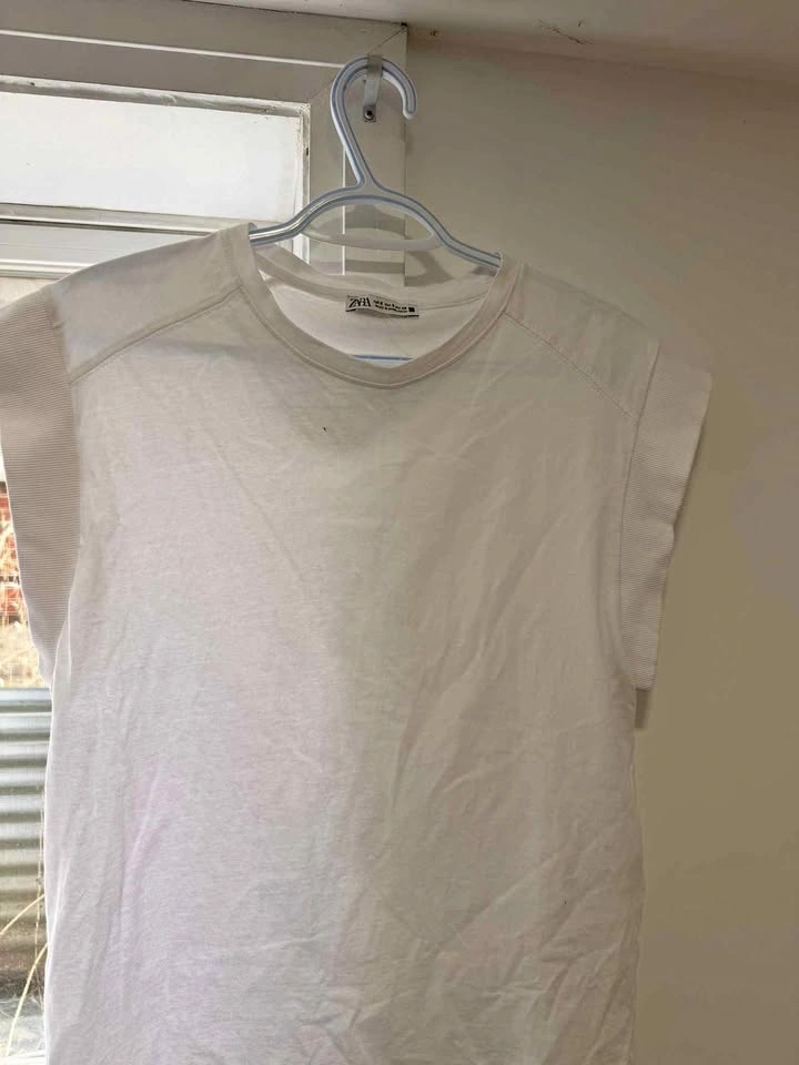 Zara white top size S