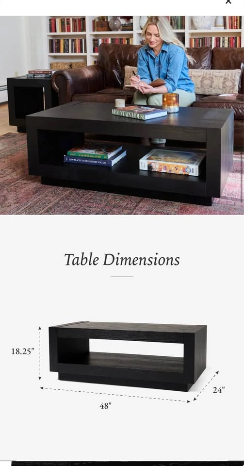 Wood Coffee Table - photo 3