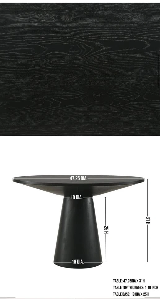 Solid Wood Base Dining Table - photo 4