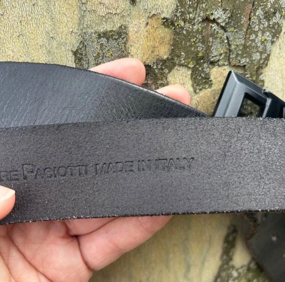 Cesare Bianci Paciotti Designer Black Leather Belt for Men - photo 2
