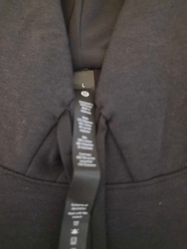 Lululemon City Sweat Pullover Hoodie - Black, Size L - photo 2