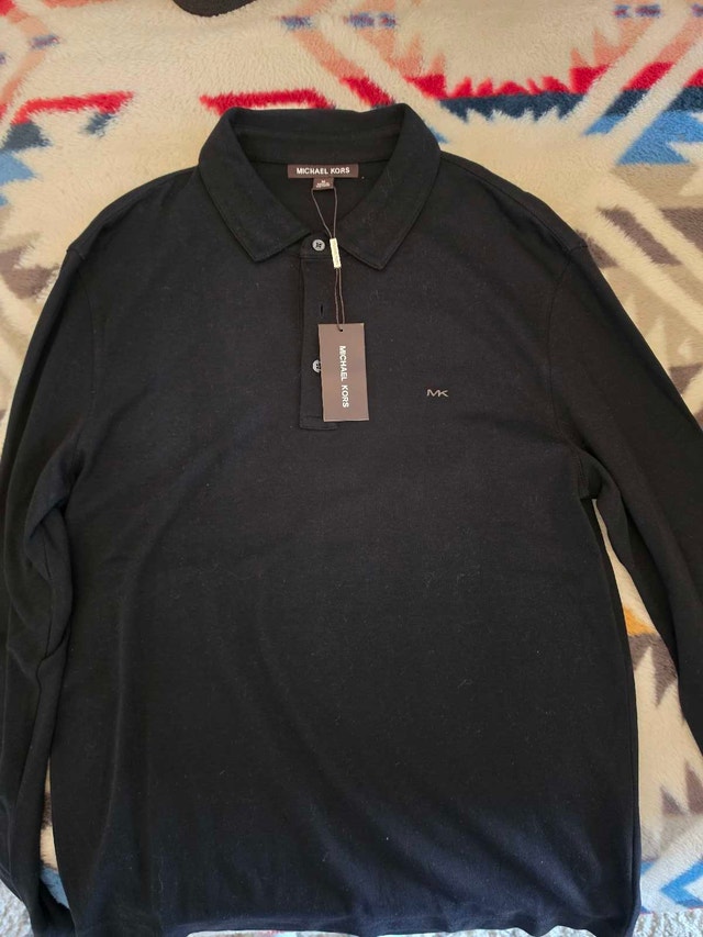 Michael Kors Polo Shirt - Black, Medium, New w/ Tags - photo 2
