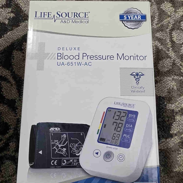 LifeSource Blood Pressure Monitor UA-651W-AC