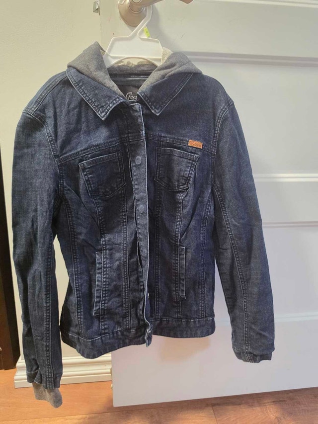 Guess Denim Jacket with Hood - Medium