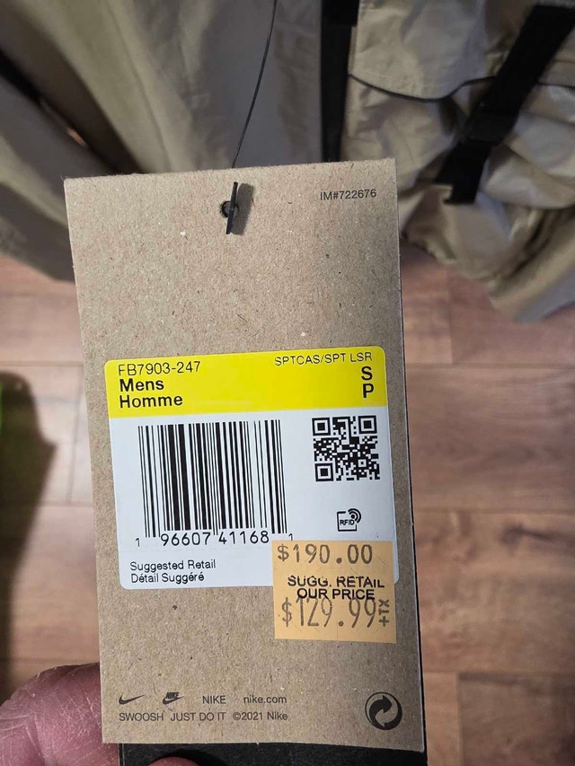 Nike Jacket - Beige, Size Small - photo 2