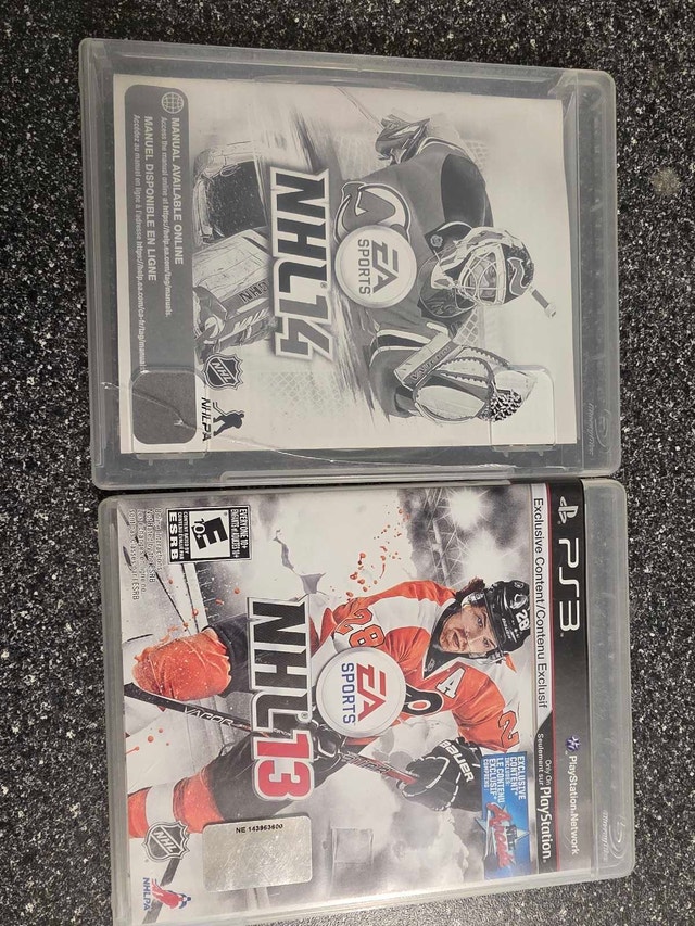 NHL 13 and NHL 14 PS3
