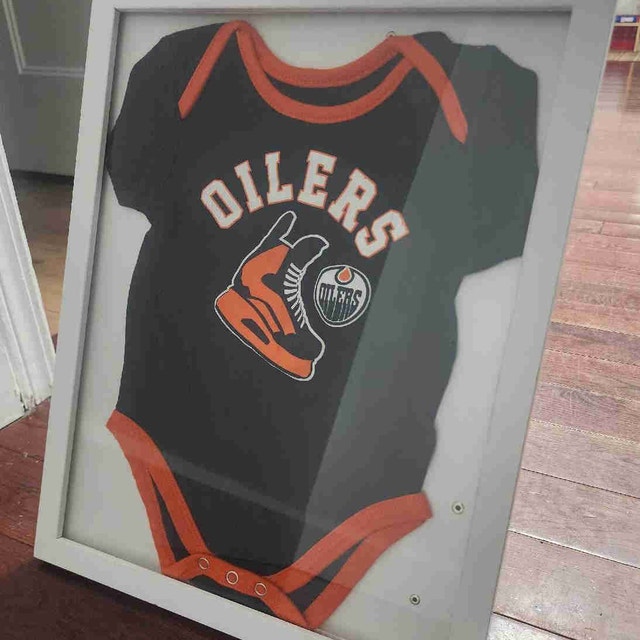 Oilers Onesie Framed