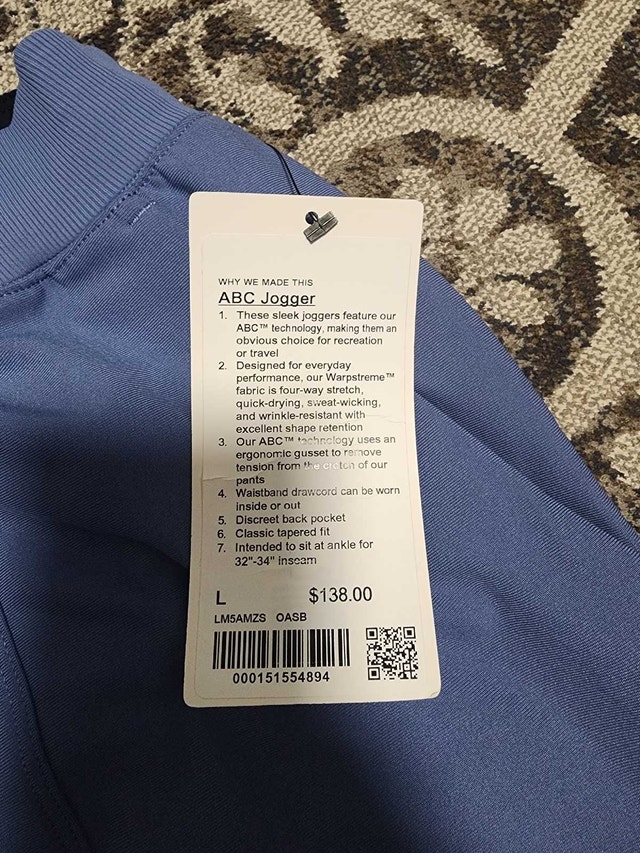 Athleta Joggers - Blue, Size L - photo 2