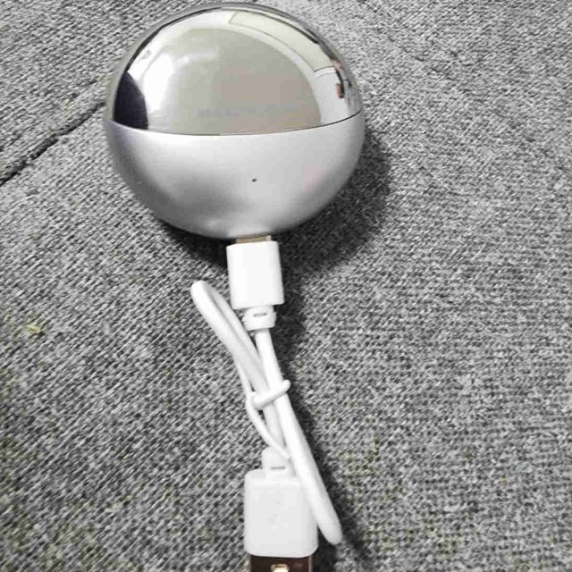 Modern Silver Finish Table Lamp with USB Charging