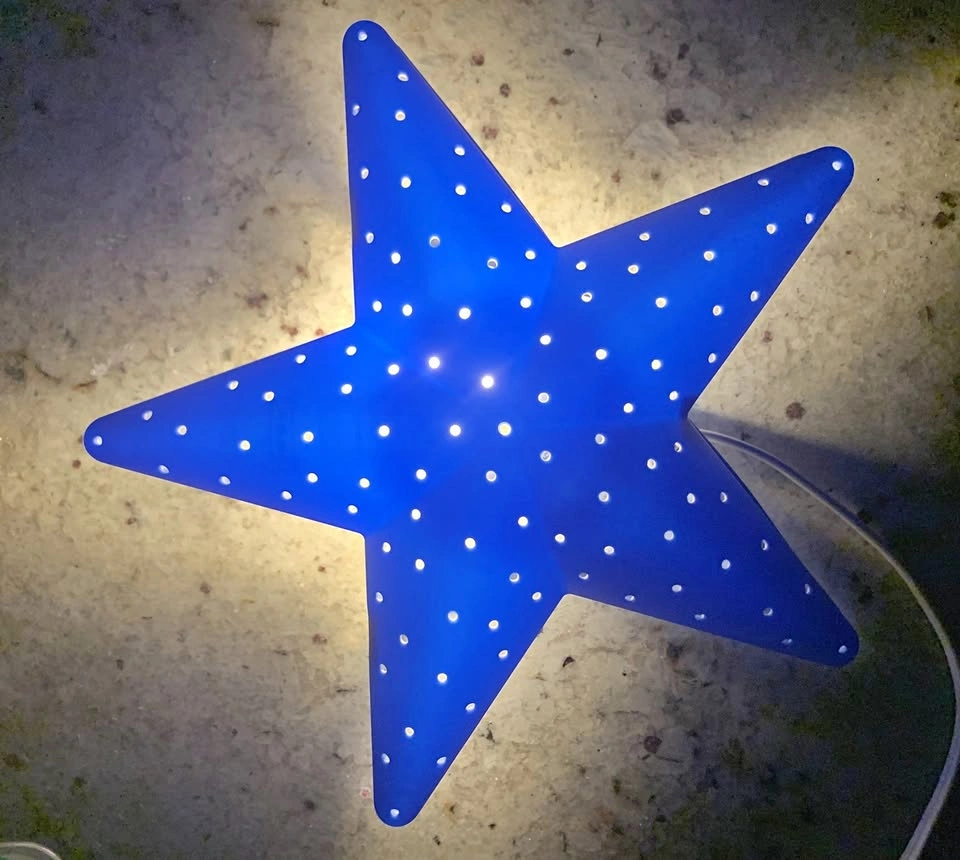Vintage IKEA SMILA STJÄRNA Star Night Light – Bulb Included!