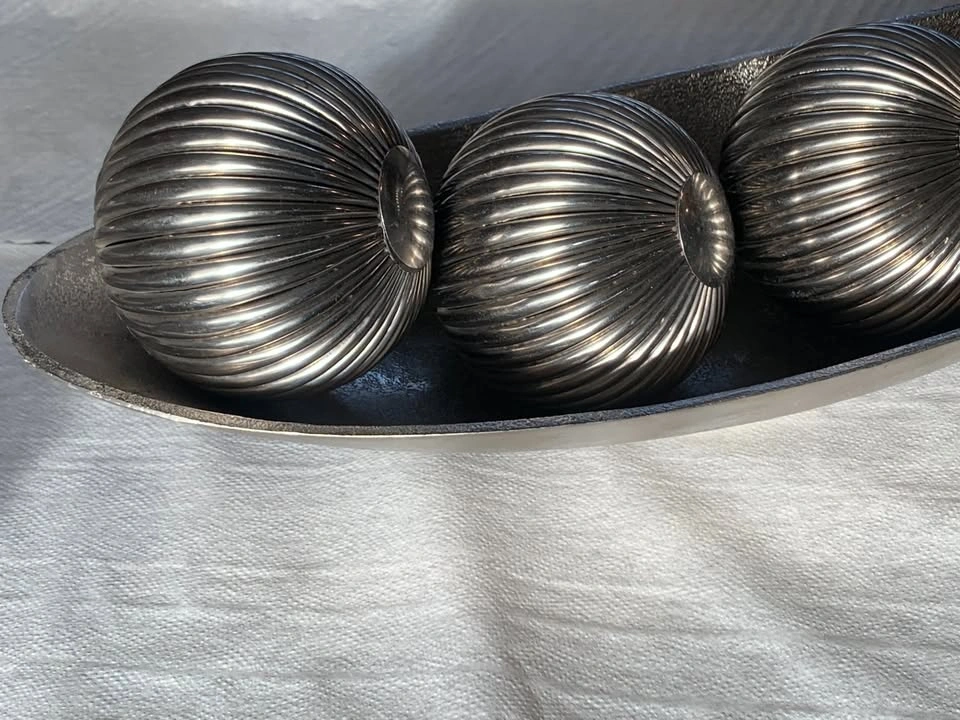 Metal Decorative Orbs and Tray - photo 4