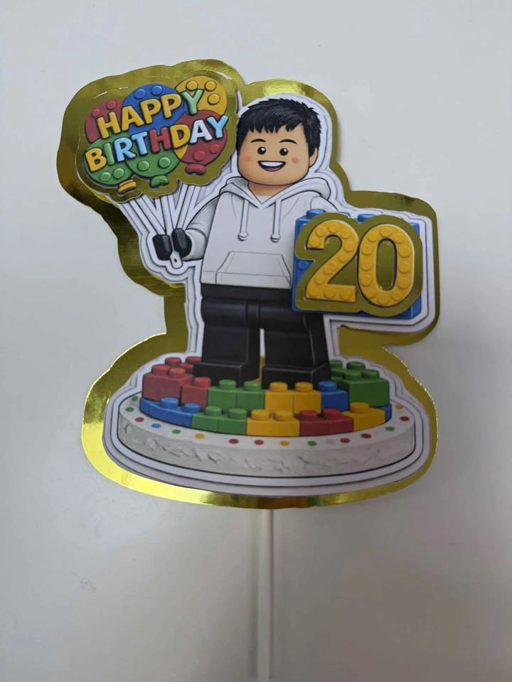 Birthday Cake Topper - Custom Made - photo 3