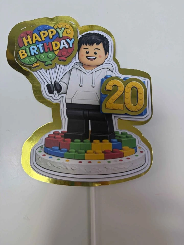 Birthday Cake Topper - Custom Made - photo 4