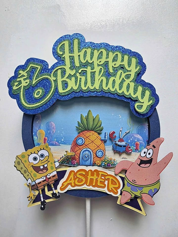 3D Cake Topper handmade homemade