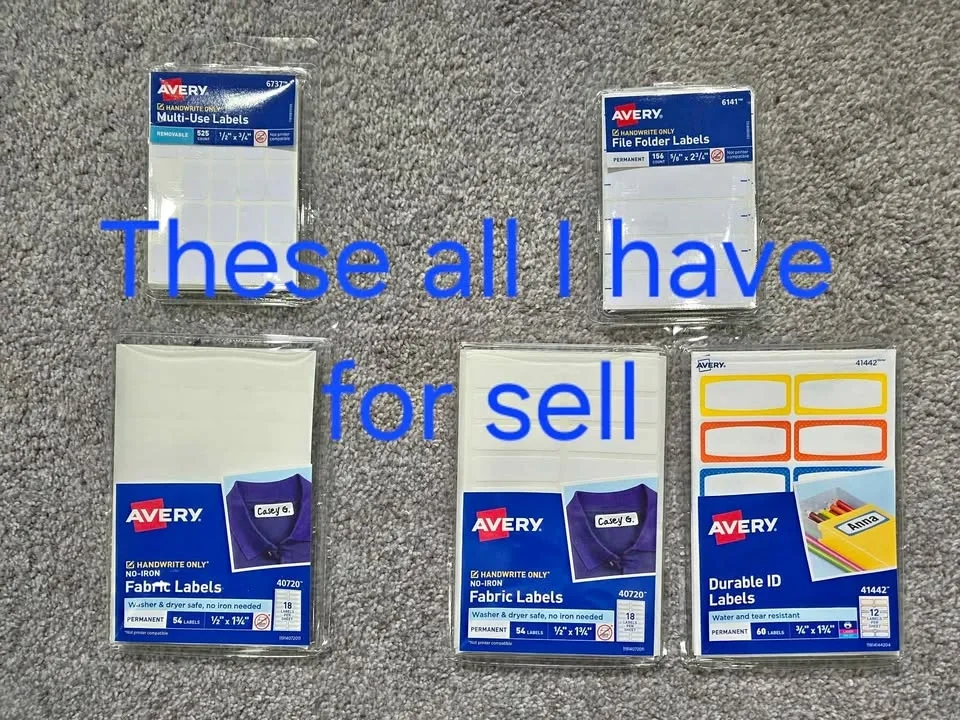 Avery Waterproof Permanent Labels - Clothing, Folder, Kids Gear