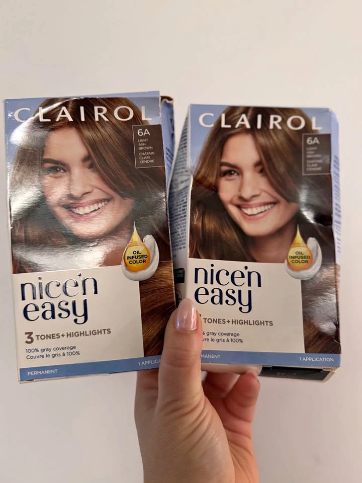 Clairol Nice n Easy Light Ash Brown Two Packs