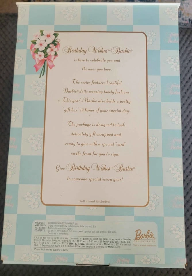 Collector Edition Barbie Birthday Wishes 2000 - photo 3