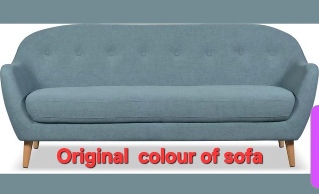 Mid-Century Modern Curved Sofa - photo 5