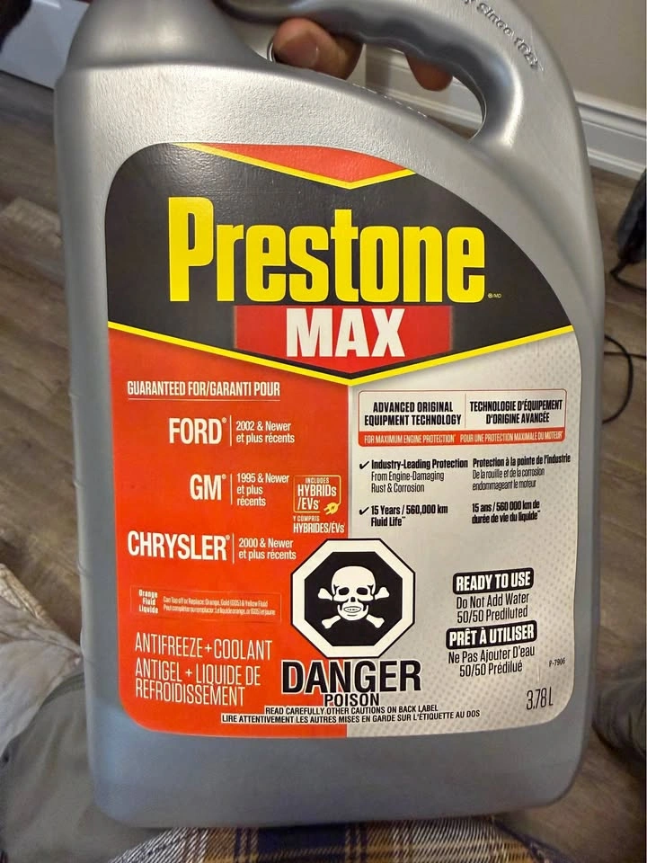 Prestone MAX Antifreeze + Coolant for Ford, GM, Chrysler