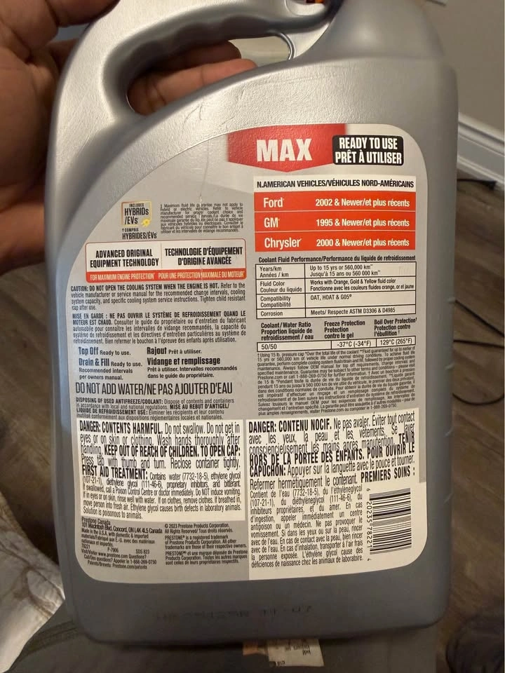 Prestone MAX Antifreeze + Coolant for Ford, GM, Chrysler - photo 2