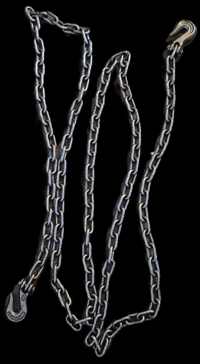 14ft 5/16” High Test Tow Chain w/ Clevis Hooks - photo 3