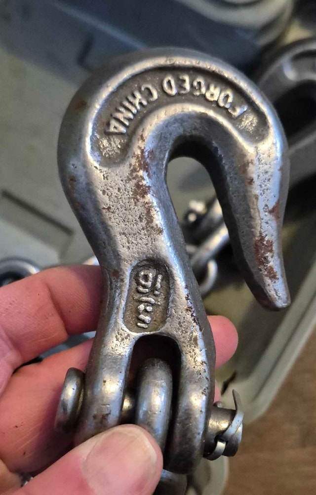 14ft 5/16” High Test Tow Chain w/ Clevis Hooks - photo 5