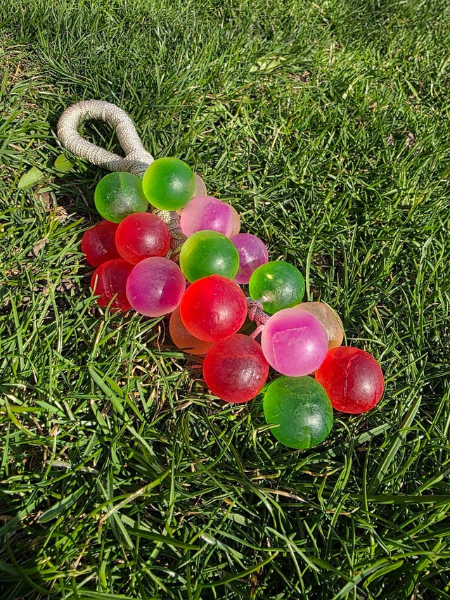 Grape shape Soap colorful fruit aroma