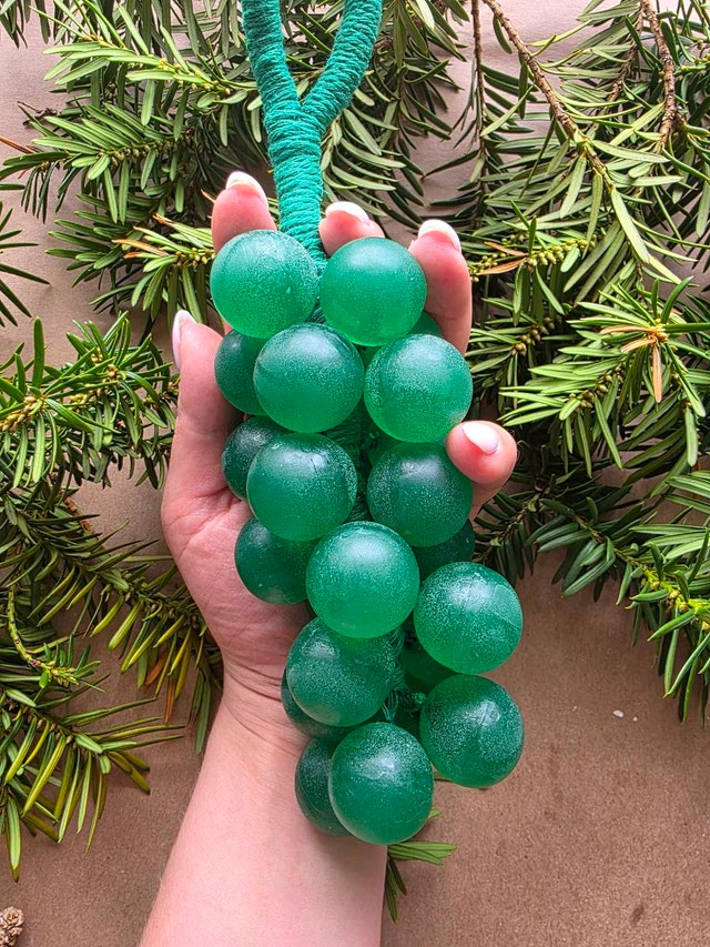Eucalyptus Grape Shape Soap