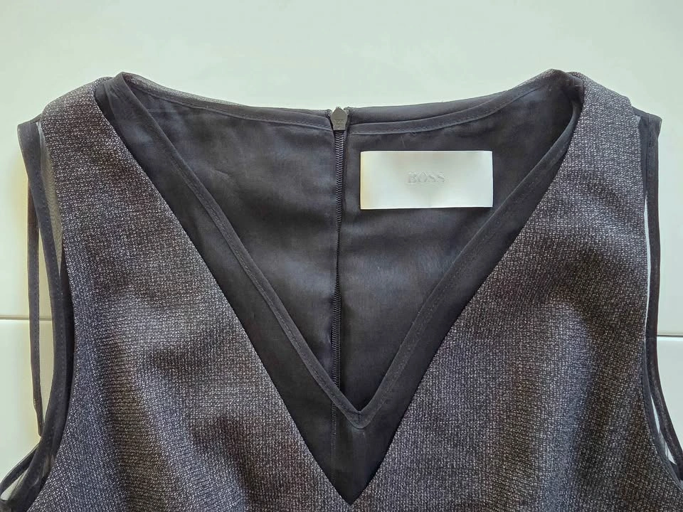 Hugo Boss Grey Dress + Blazer Set (Petite US 2–6) - photo 3