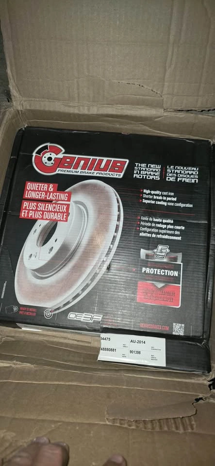 Genius GCR-980881 Rear Disc Brake Rotor Audi Porsche - photo 2
