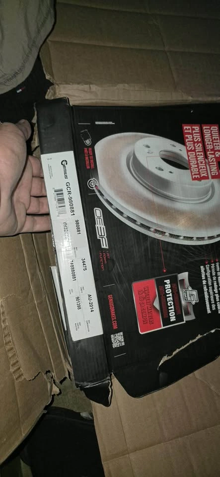 Genius GCR-980881 Rear Disc Brake Rotor Audi Porsche - photo 4