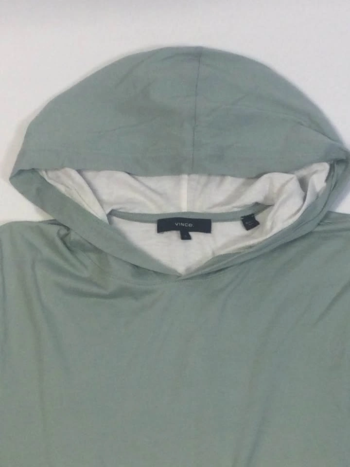 Vince Double Layer Hoodie Mens S Pima Cotton Pullover - photo 2