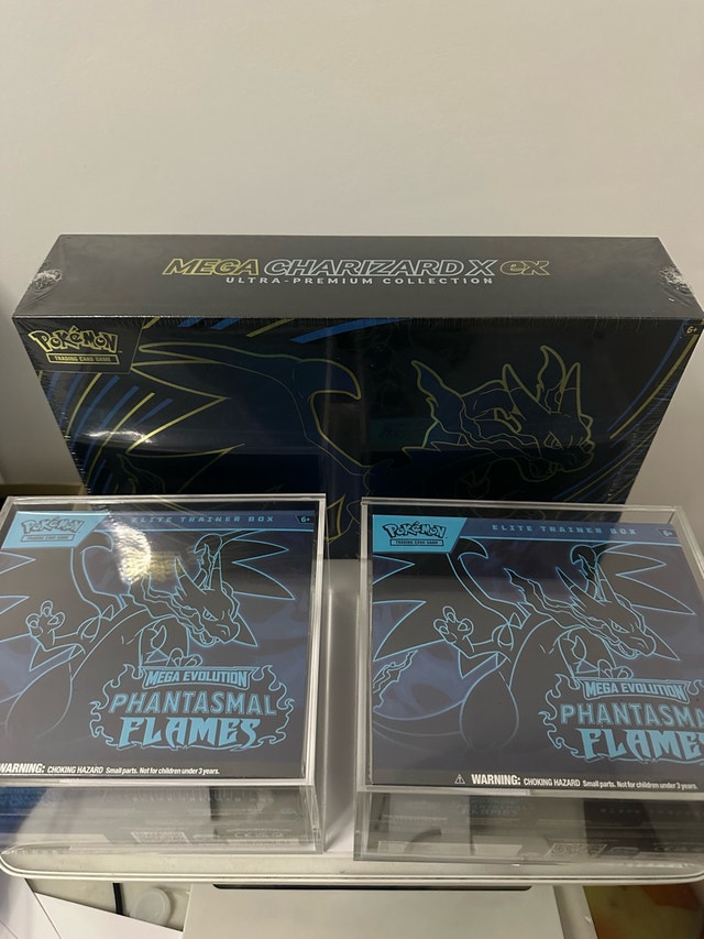 2 PHANTASMAL FLAMES ETB & MEGA CHARIZARD X EX UPC